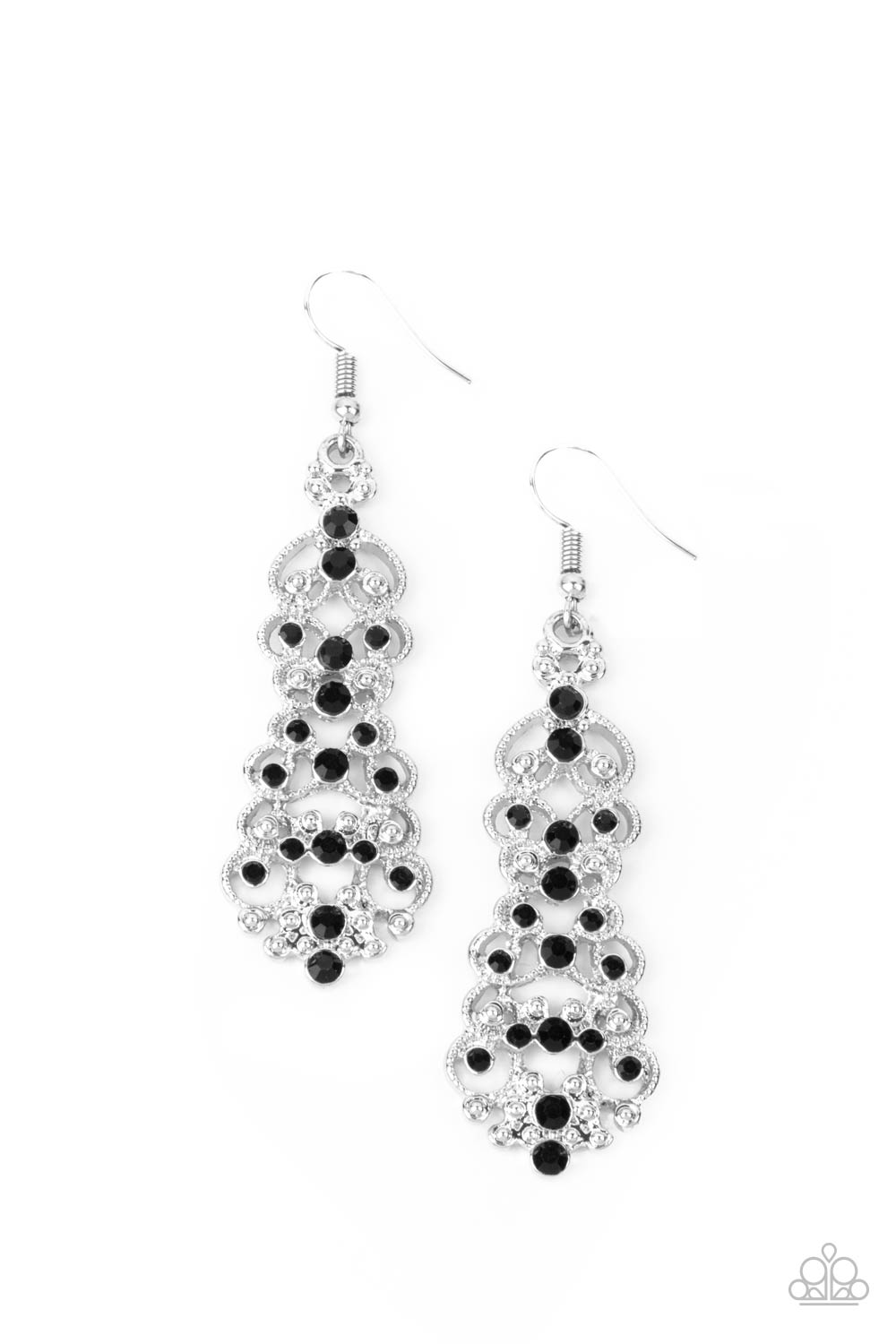 Diva Decorum - Black Earrings Paparazzi Accessories
