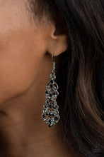 Load image into Gallery viewer, Diva Decorum - Black Earrings Paparazzi Accessories