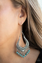 Load image into Gallery viewer, Sahara Fiesta - Blue Earrings Paparazzi Accessories