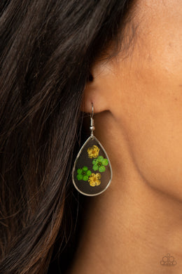 Perennial Prairie - Yellow Earrings Paparazzi Accessories