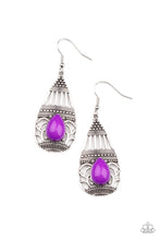 Load image into Gallery viewer, Eastern Essence - Purple Earrings Paparazzi Accessories