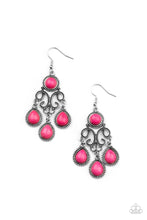 Load image into Gallery viewer, Canyon Chandelier - Pink Earring Paparazzi Accessories