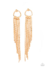 Load image into Gallery viewer, Divinely Dipping - Gold Post Earrings Paparazzi Accessories