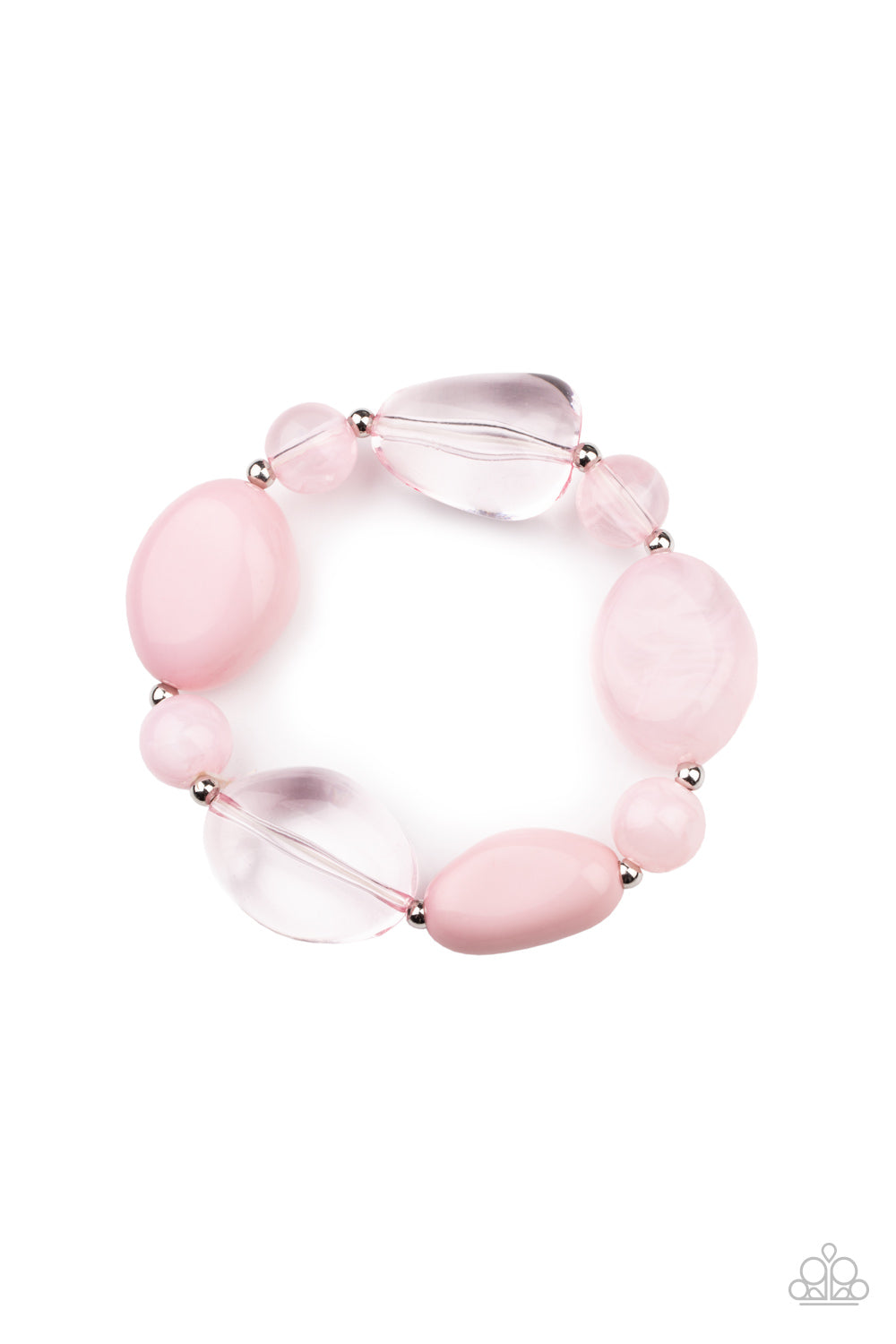 I Need a STAYCATION - Pink Stretchy Bracelet Paparazzi Accessories