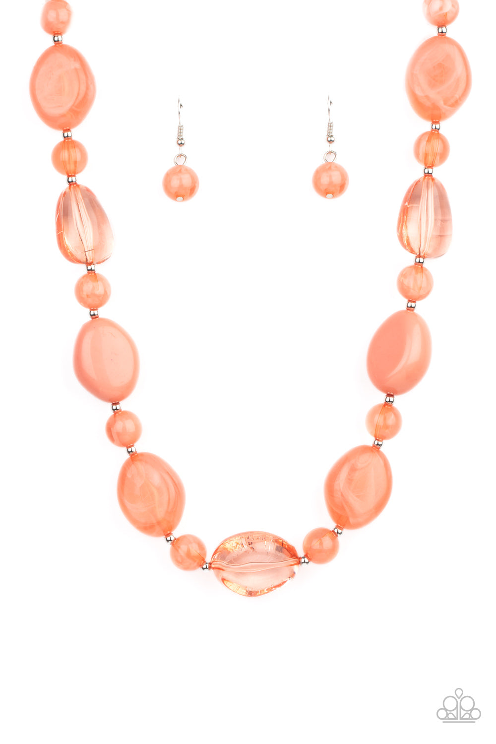 Staycation Stunner - Orange Necklace Paparazzi Accessories