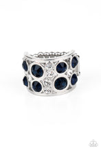 Load image into Gallery viewer, High Roller Royale - Blue Ring Paparazzi Accessories