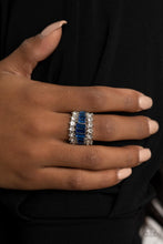 Load image into Gallery viewer, CACHE Value - Blue Rhinestone Ring Paparazzi Accessories
