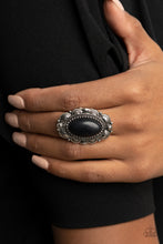 Load image into Gallery viewer, Bring Down The RANCH House - Black Stone Ring Paparazzi Accessories