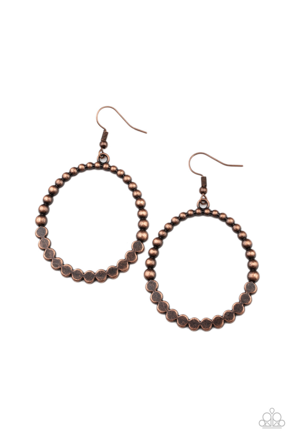 Rustic Society - Copper Earrings Paparazzi Accessories