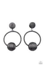 Load image into Gallery viewer, Social Sphere - Black Earrings Paparazzi Accessories