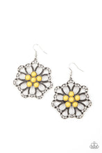 Load image into Gallery viewer, Dazzling Dewdrops - Yellow Earrings Paparazzi Accessories