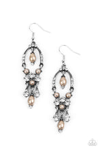 Load image into Gallery viewer, Back In The Spotlight - Brown Pearl Earrings Paparazzi Accessories