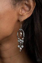 Load image into Gallery viewer, Back In The Spotlight - Brown Pearl Earrings Paparazzi Accessories