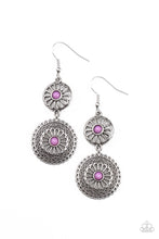 Load image into Gallery viewer, Keep It WHEEL - Purple Earrings Paparazzi Accessories