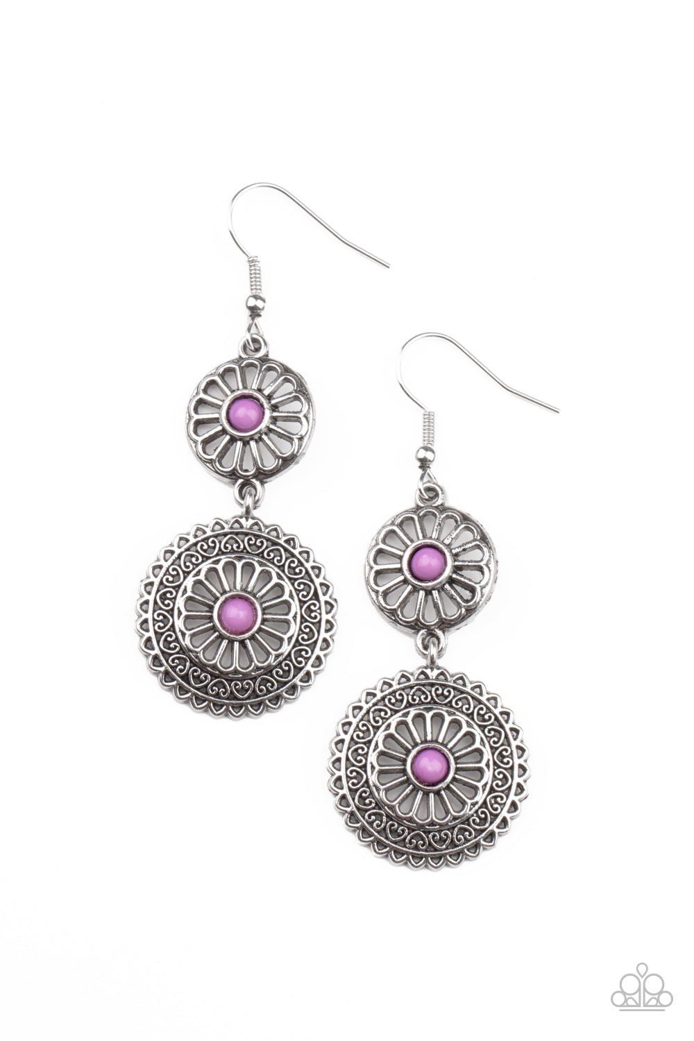 Keep It WHEEL - Purple Earrings Paparazzi Accessories