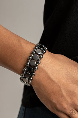 Metro Magnetism - Black Bracelet Paparazzi Accessories