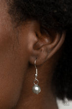 Load image into Gallery viewer, Tasseled Treasure - Silver Pearl Necklace Paparazzi Accessories