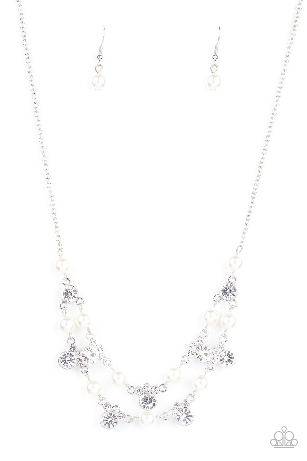 Royal Announcement - White Pearl Necklace Paparazzi Accessories