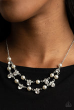 Load image into Gallery viewer, Royal Announcement - White Pearl Necklace Paparazzi Accessories