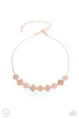 Dont Get Bent Out Of Shape - Copper Choker Necklace Paparazzi Accessories