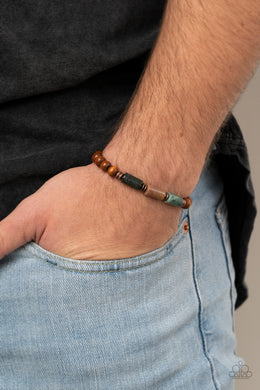 ZEN Most Wanted - Copper Stretchy Bracelet Paparazzi Accessories