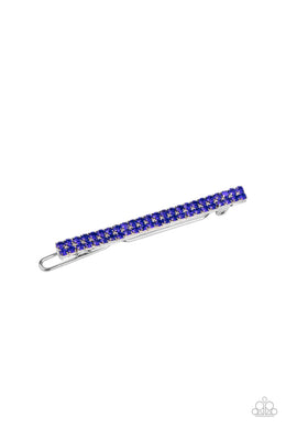 Thats GLOW-biz - Blue Rhinestone Hair Accessory Paparazzi Accessories