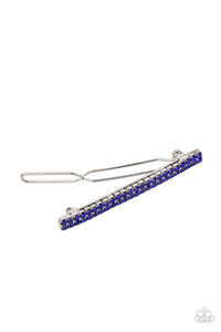 barrette,blue,rhinestones,Thats GLOW-biz - Blue Rhinestone Hair Accessory