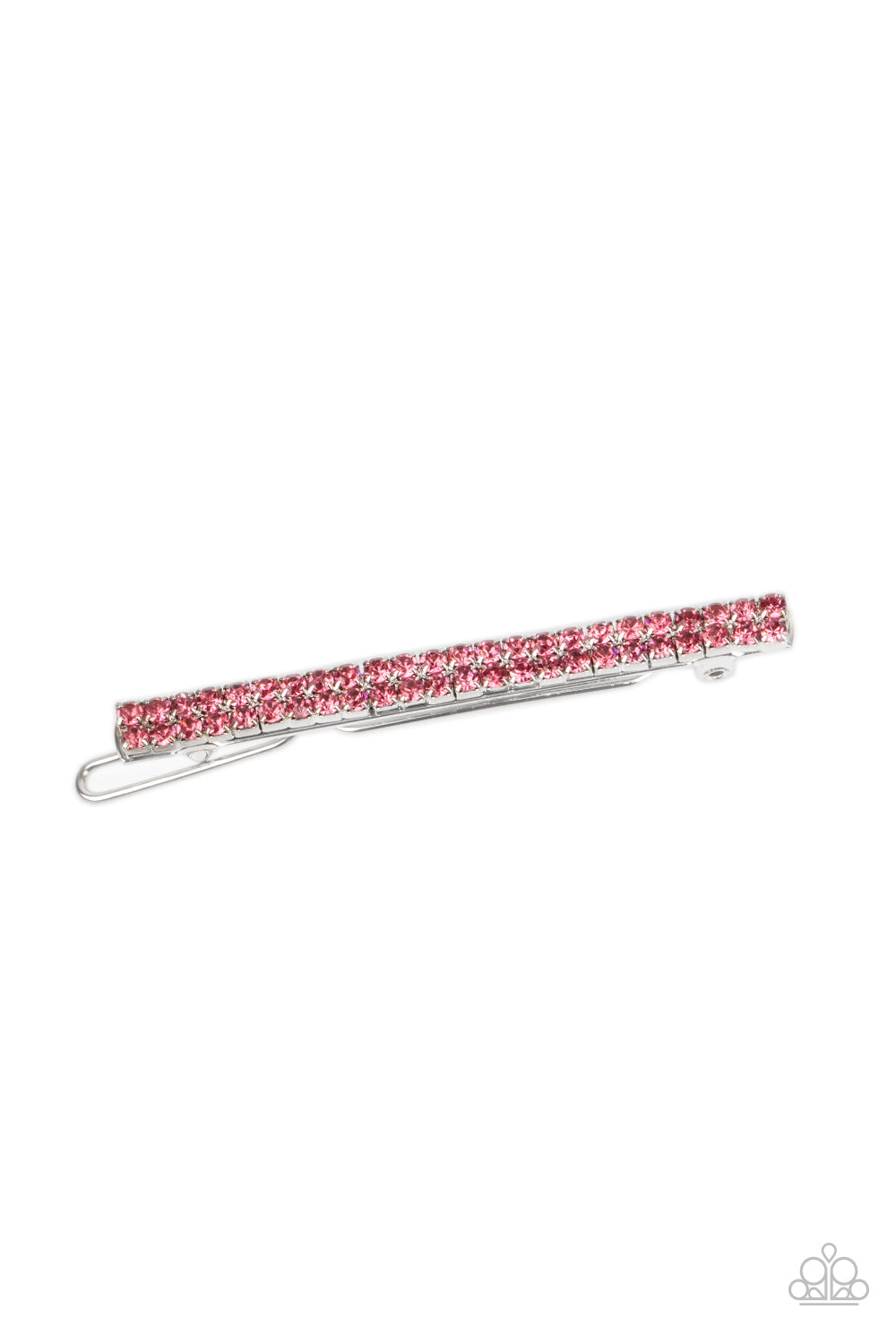 Thats GLOW-biz - Pink Rhinestone Hair Accessory Paparazzi Accessories