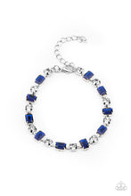 Load image into Gallery viewer, Out in Full FIERCE - Blue Rhinestone Bracelet Paparazzi Accessories