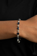 Load image into Gallery viewer, Out in Full FIERCE - Blue Rhinestone Bracelet Paparazzi Accessories