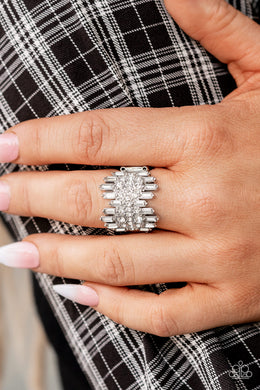 Urban Empire White Ring Paparazzi Accessories
