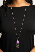 Load image into Gallery viewer, Musically Mojave - Purple Necklace Paparazzi Accessories