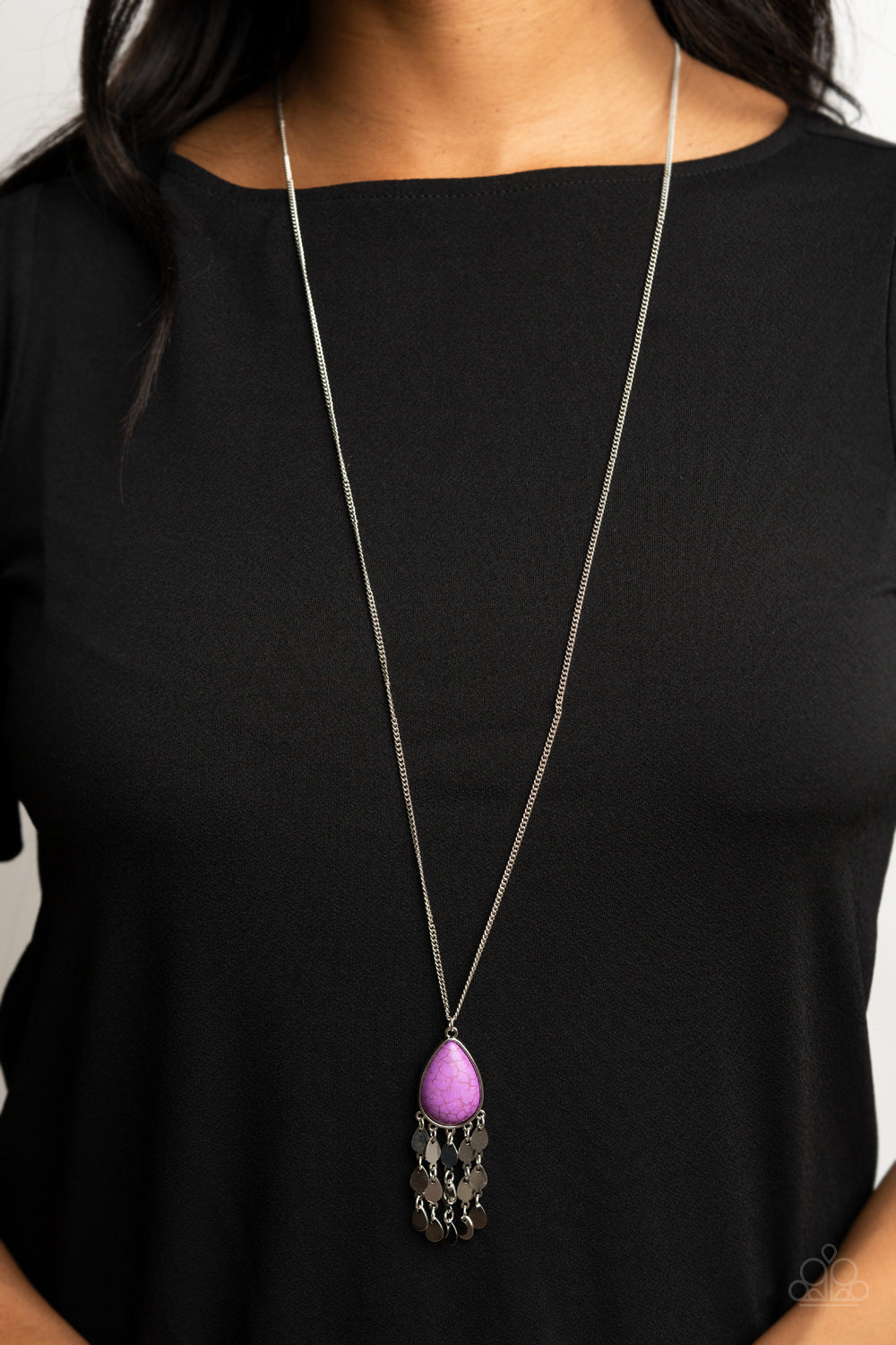 Musically Mojave - Purple Necklace Paparazzi Accessories