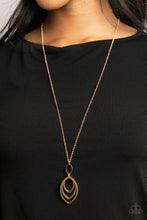 Load image into Gallery viewer, Dizzying Definition - Gold necklace Paparazzi Accessories