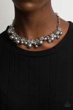 Load image into Gallery viewer, Positively PEARL-escent - Silver Pearl Necklace Paparazzi Accessories