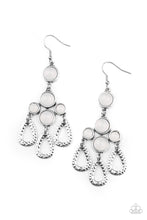 Load image into Gallery viewer, Mediterranean Magic - White Earrings Paparazzi Accessories