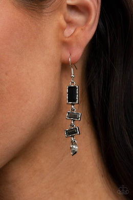 Modern Day Artifact - Black Earrings Paparazzi Accessories