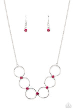 Load image into Gallery viewer, Regal Society - Pink Rhinestone Necklace Paparazzi Accessories