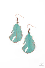 Load image into Gallery viewer, Heads QUILL Roll - Copper Feather Earrings Paparazzi Accessories