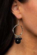 Load image into Gallery viewer, Delectably Diva - Black Earrings Paparazzi Accessories