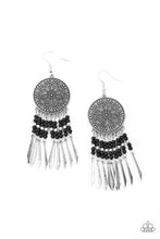 Load image into Gallery viewer, Sun Warrior - Black Earrings Paparazzi Accessories