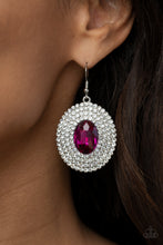Load image into Gallery viewer, FIERCE Field - Pink Earrings Paparazzi Accessories