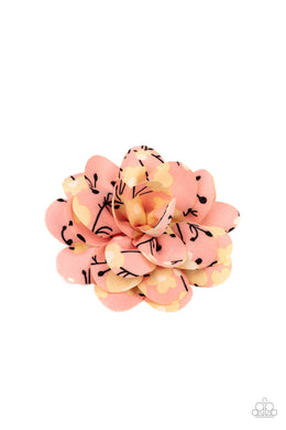 Springtime Eden - Orange Hair Accessory Paparazzi Accessories