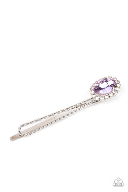 Gala Glitz - Purple Rhinestone Hair Accessory Paparazzi Accessories