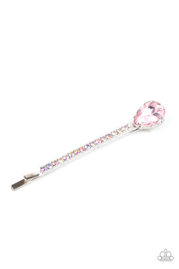 Princess Precision - Pink Rhinestone Hair Accessory Paparazzi Accessories