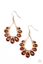 Load image into Gallery viewer, Two Can Play That Game - Brown Earrings Paparazzi Accessories