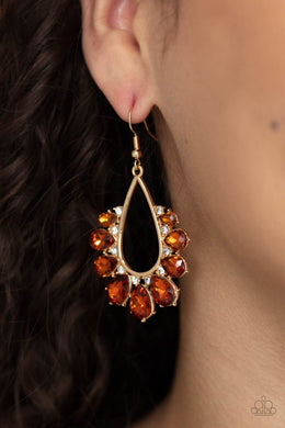 Two Can Play That Game - Brown Earrings Paparazzi Accessories