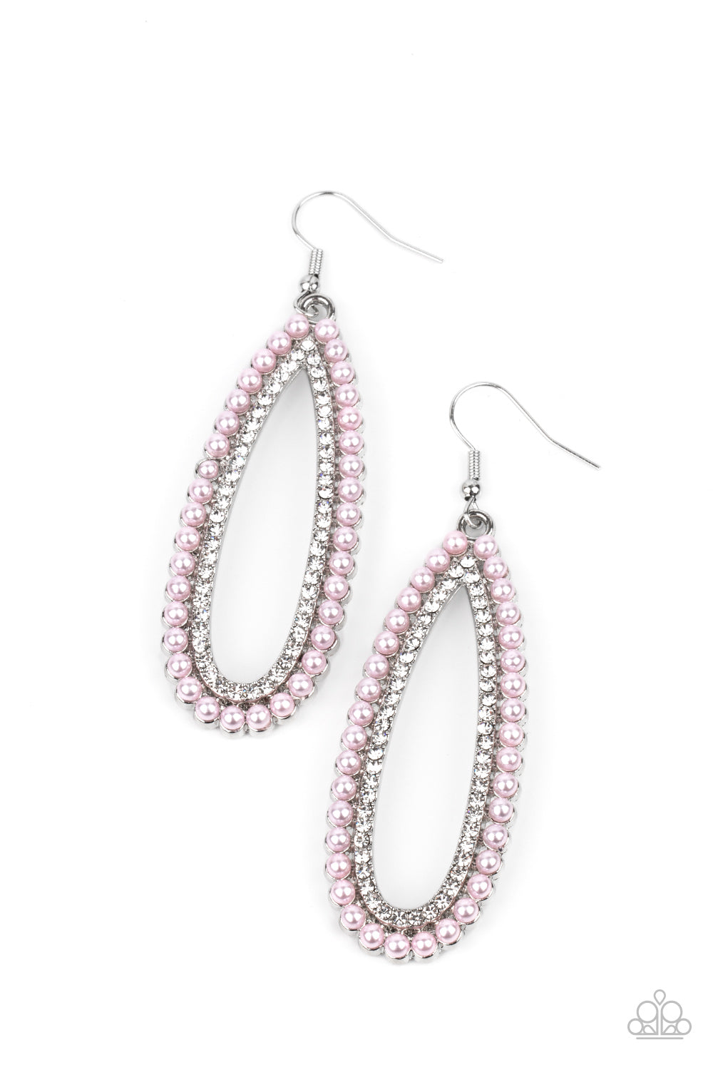 Glamorously Glowing - Pink Earrings Paparazzi Accessories