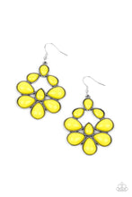 Load image into Gallery viewer, In Crowd Couture - Yellow Earrings Paparazzi Accessories