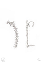 Load image into Gallery viewer, Let There Be LIGHTNING - White Earrings Paparazzi Accessories